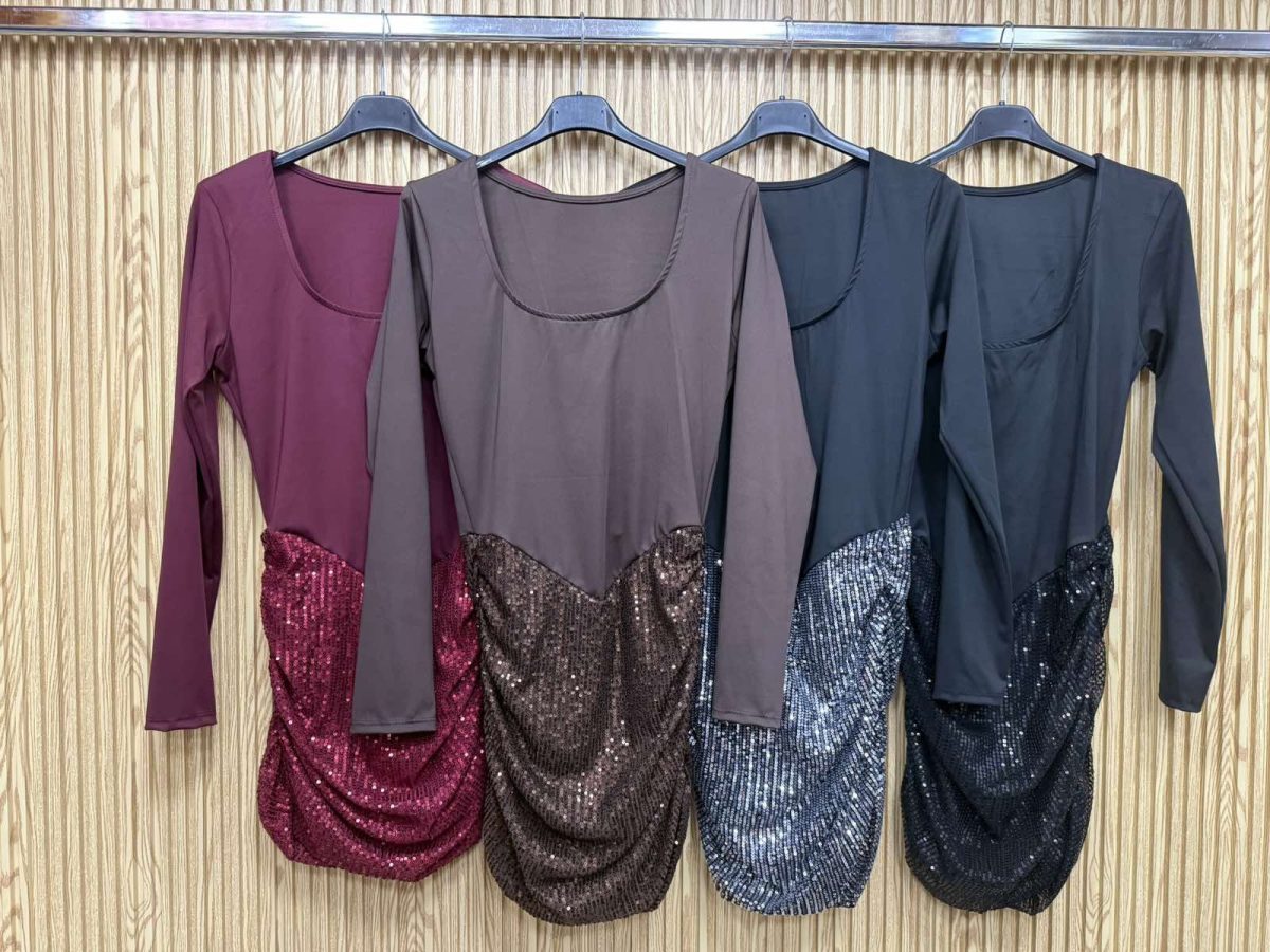 Sukienki Damskie wloskie _size uni_ paczka 6szt_ mix kolor 7615379