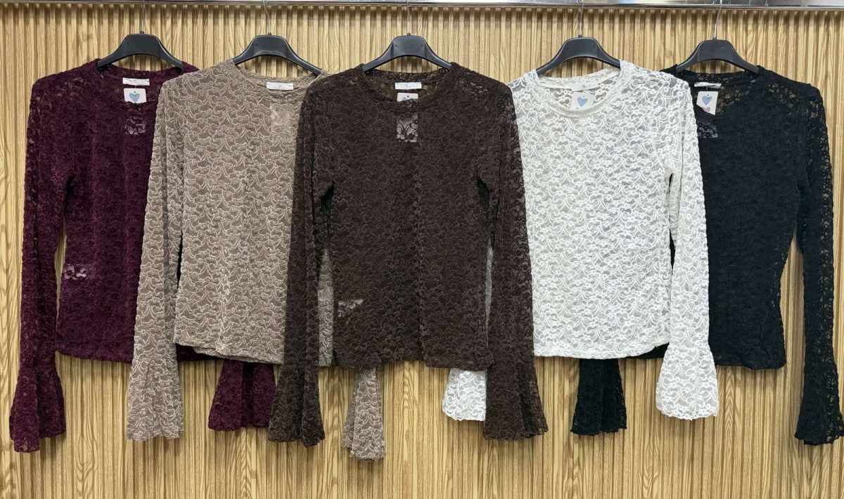 Bluzki Damskie wloskie _size uni_ paczka 6szt_ mix kolor 7615383