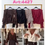 Bluzki Damskie wloskie _size uni_ paczka 6szt_ mix kolor 7615384