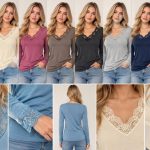Bluzki Damskie wloskie _size uni_ paczka 6szt_ mix kolor 7615431