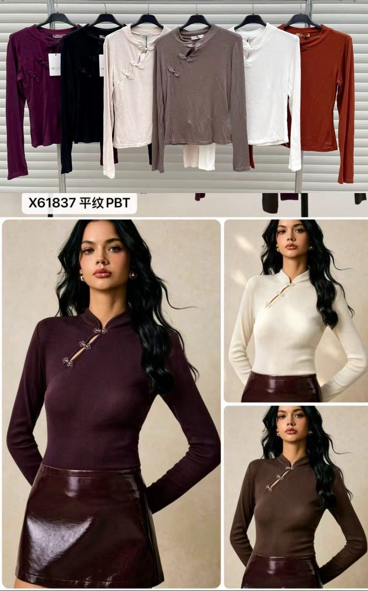 Bluzki Damskie wloskie _size uni_ paczka 6szt_ mix kolor 8384112