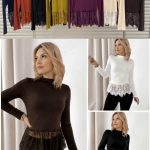 Bluzki Damskie wloskie _size uni_ paczka 6szt_ mix kolor 8384115