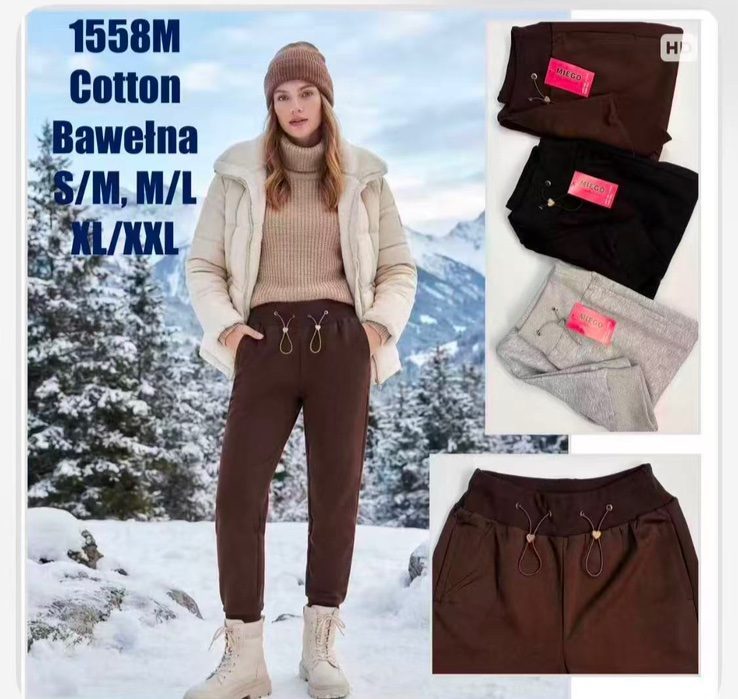 Spodnie DAMSKA _size s-2xl _paczka 12szt_mix kolor 8384119
