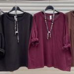 Bluzki Damskie wloskie _size uni_ paczka 6szt_ mix kolor 8384124