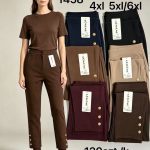 Spodnie DAMSKA _size 2-6xl _paczka 12szt_mix kolor 8384163