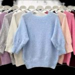 Swetry Damskie Włoskie _ Size uni_ paczka 6szt _mix kolor 3841203
