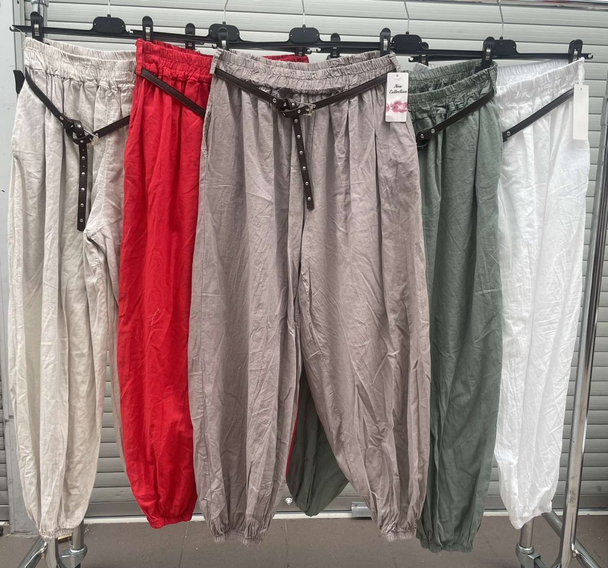 Spodnie Damskie Włoskie _ Size uni_ paczka 6szt _mix kolor 3841218