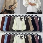 Swetry Damskie Włoskie _ Size uni_ paczka 6szt _mix kolor 3841230