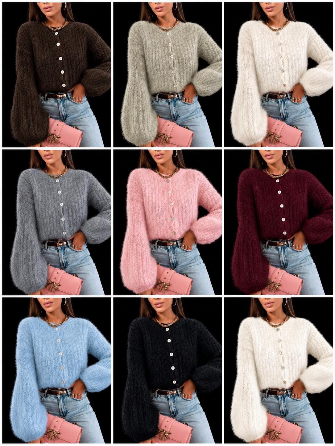 Swetry Damskie _ Size uni_ paczka 12szt _mix kolor 3841237