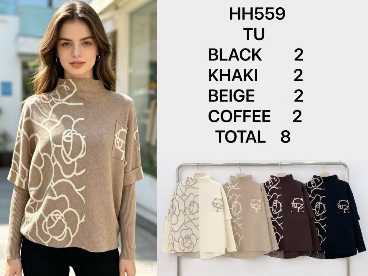 Swetry Damskie _ Size uni_ paczka 8szt _mix kolor 3841240