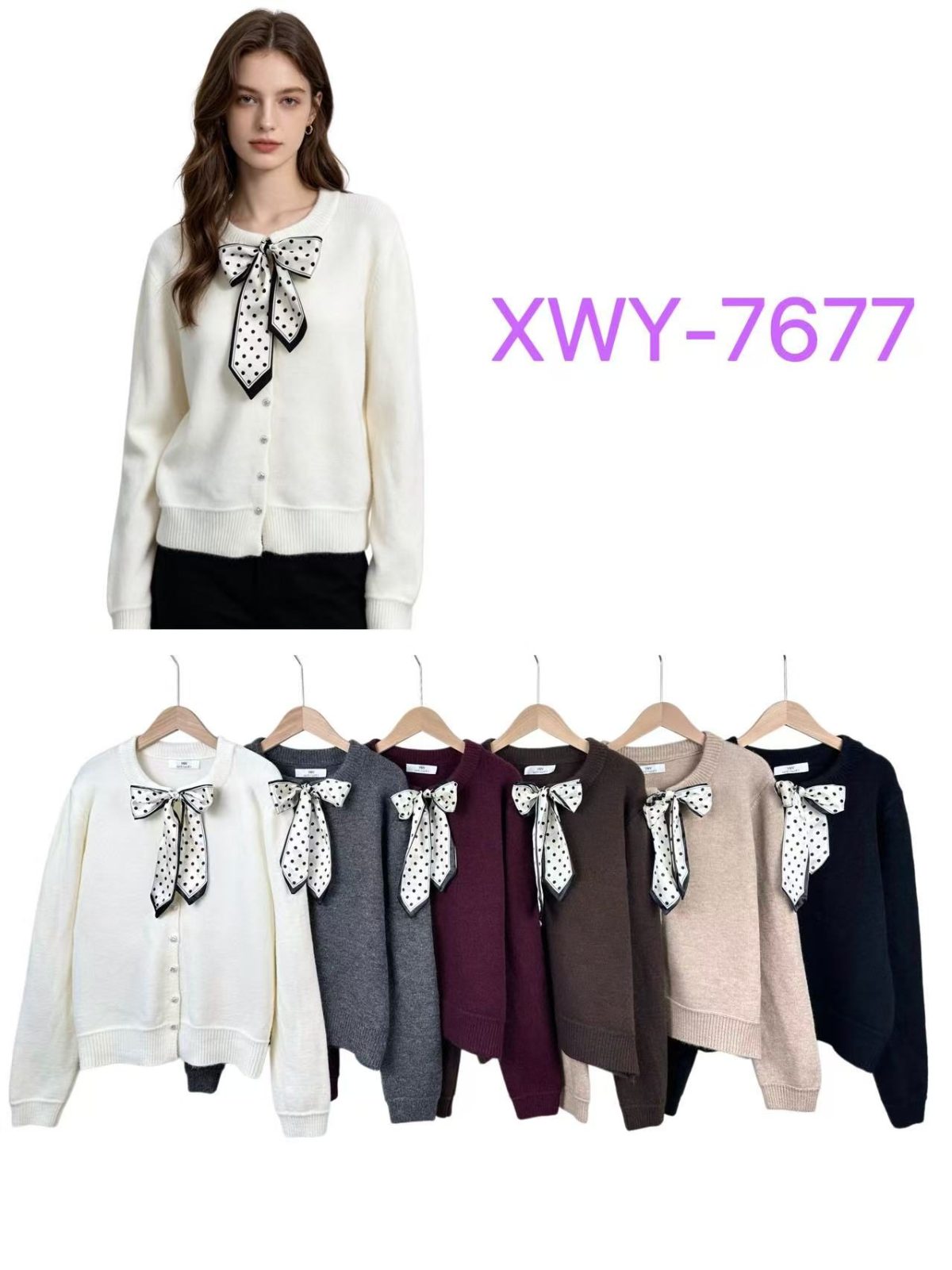 Swetry Damskie _ Size uni_ paczka 12szt _mix kolor 3841243