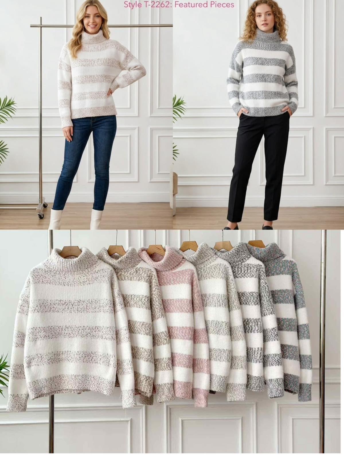 Swetry Damskie _ Size uni_ paczka 12szt _mix kolor 3841248