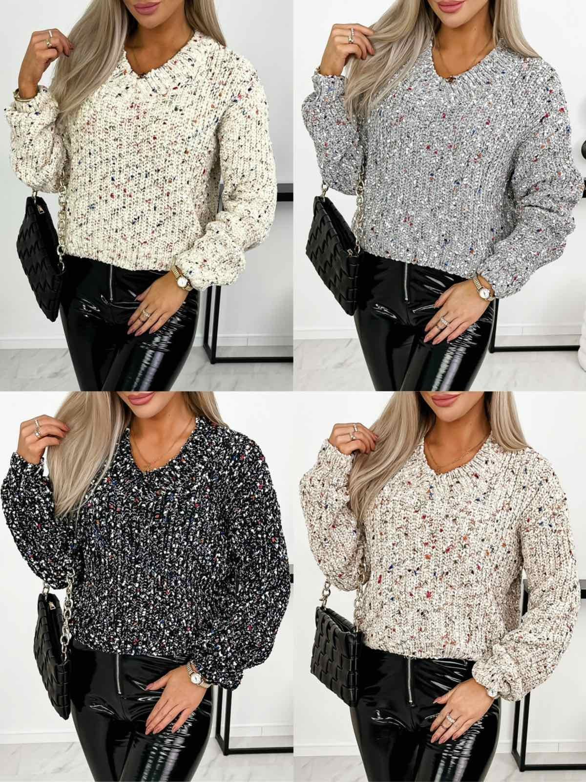 Swetry Damskie _ Size uni_ paczka 12szt _mix kolor 3841249