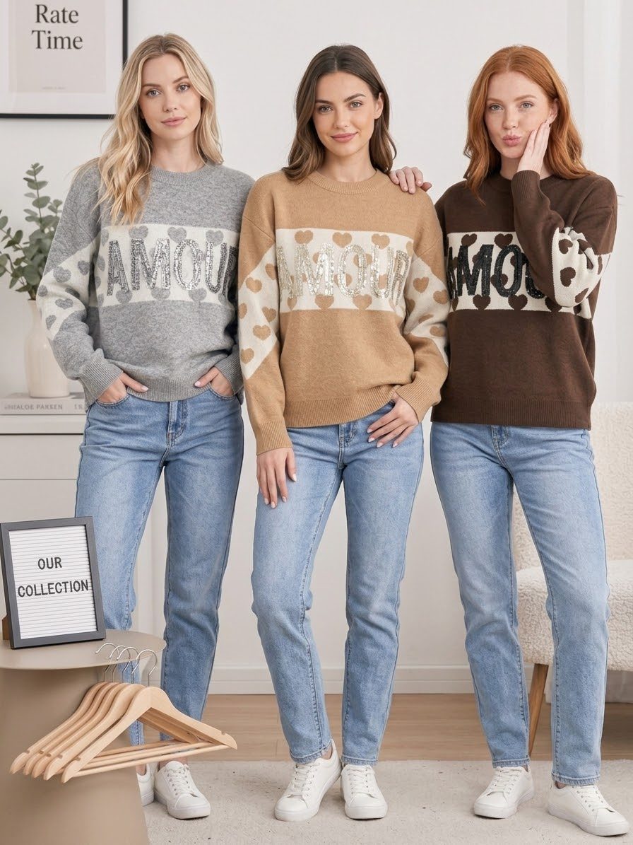Swetry Damskie _ Size uni_ paczka 12szt _mix kolor 3841252
