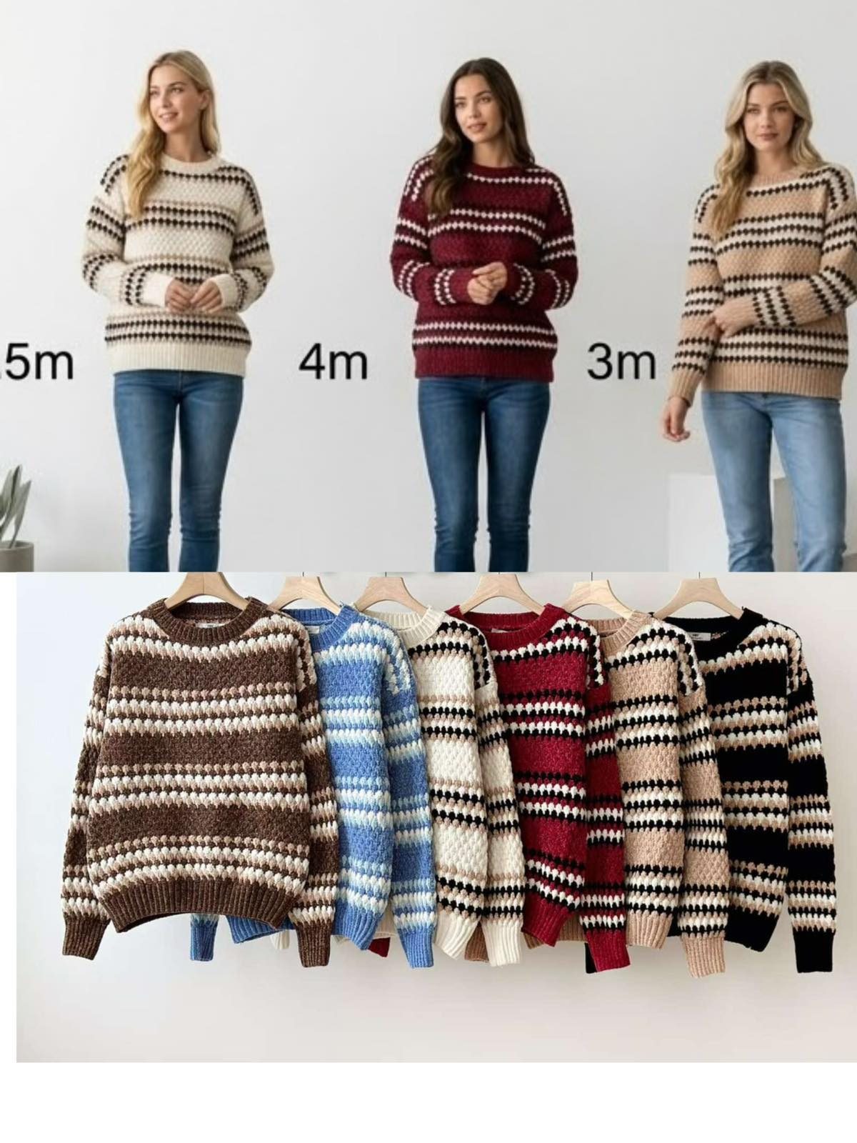 Swetry Damskie _ Size uni_ paczka 12szt _mix kolor 3841253