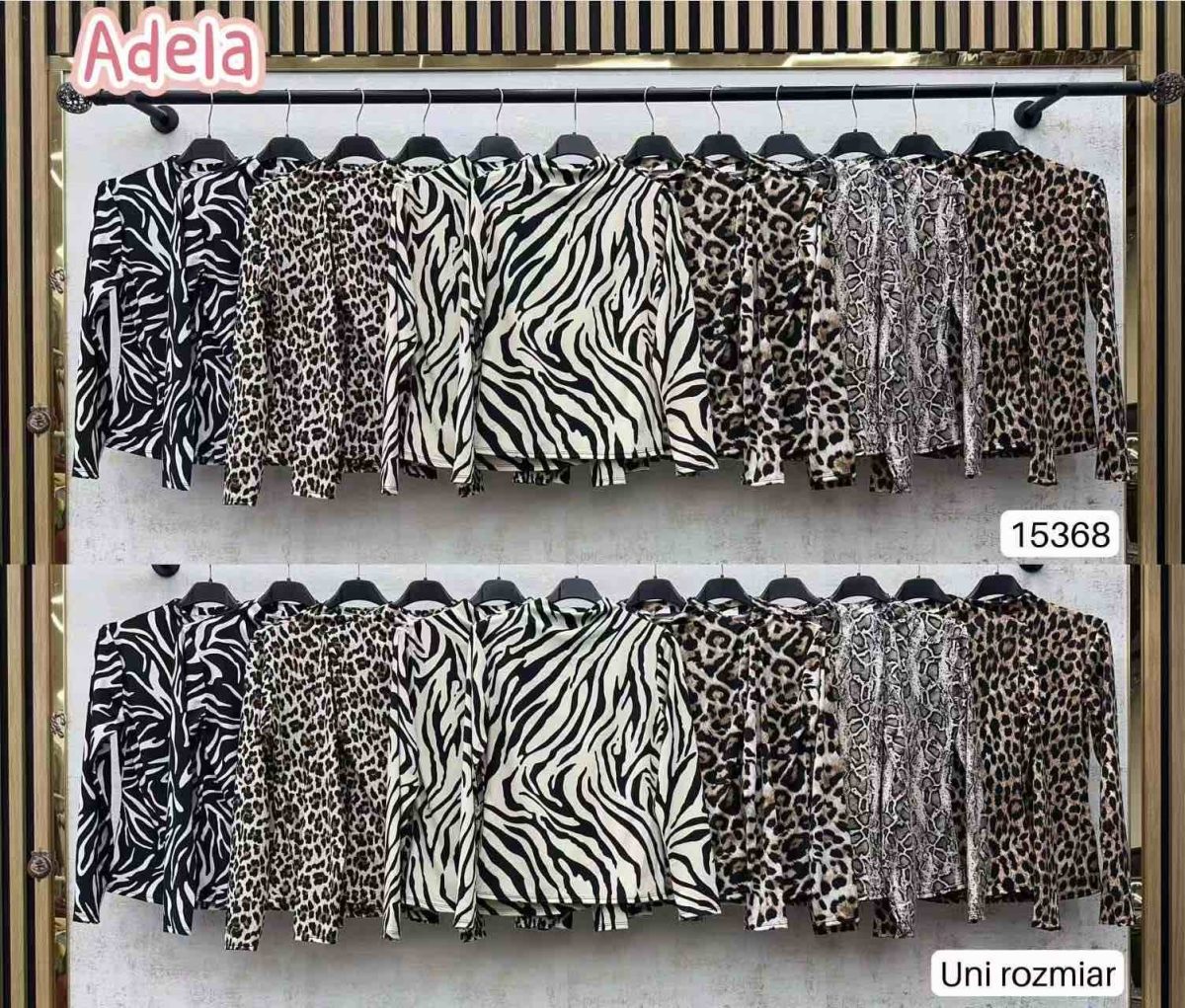 Bluzki Damskie wloskie _size uni_ paczka 6szt_ mix kolor 3027539