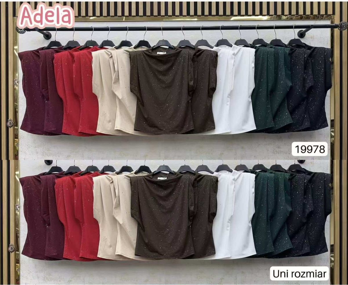 Bluzki Damskie wloskie _size uni_ paczka 6szt_ mix kolor 3027544