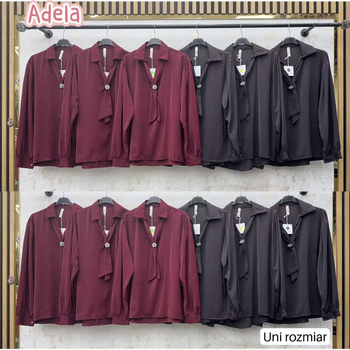 Koszule Damskie wloskie _size uni_ paczka 6szt_ mix kolor 3027549