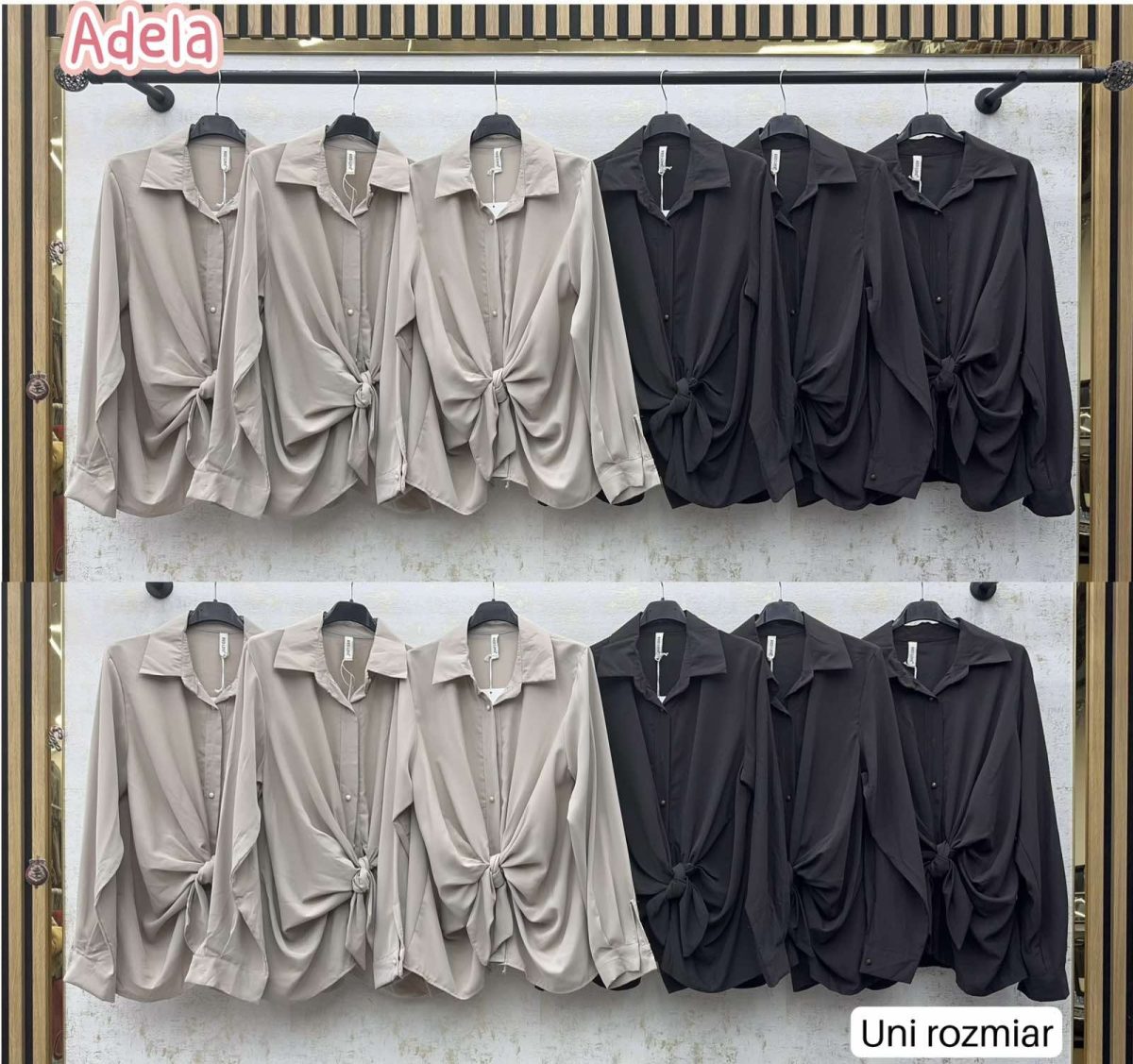 Koszule Damskie wloskie _size uni_ paczka 6szt_ mix kolor 3027550