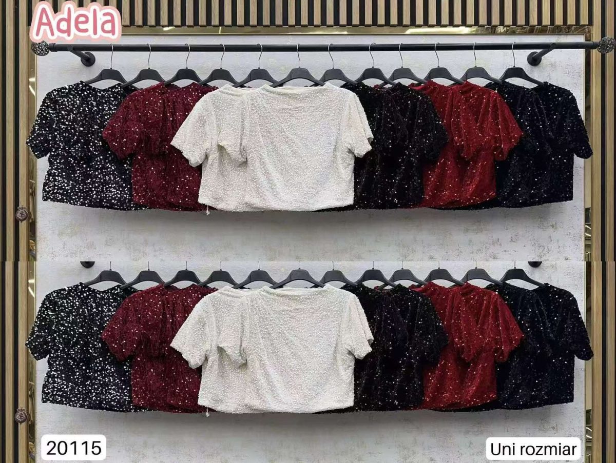Bluzki Damskie wloskie _size uni_ paczka 6szt_ mix kolor 3027560