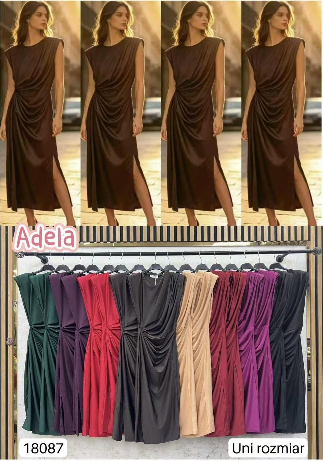 Sukienki Damskie wloskie _size uni_ paczka 6szt_ mix kolor 3027562