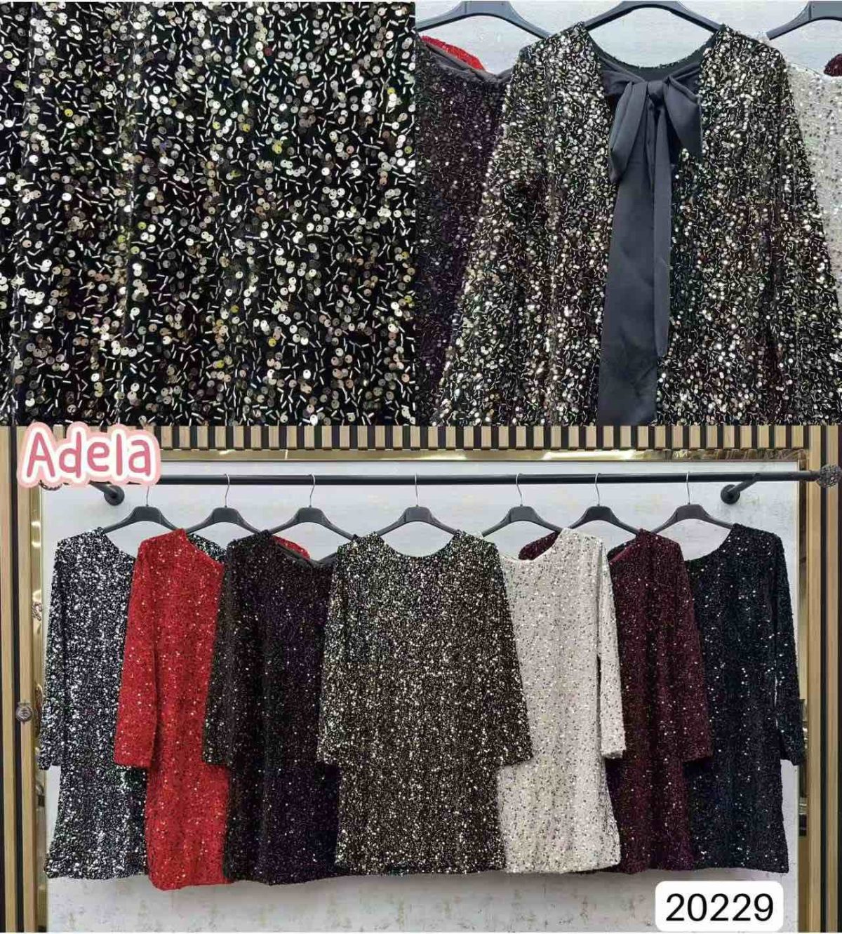 Sukienki Damskie wloskie _size uni_ paczka 6szt_ mix kolor 3027565