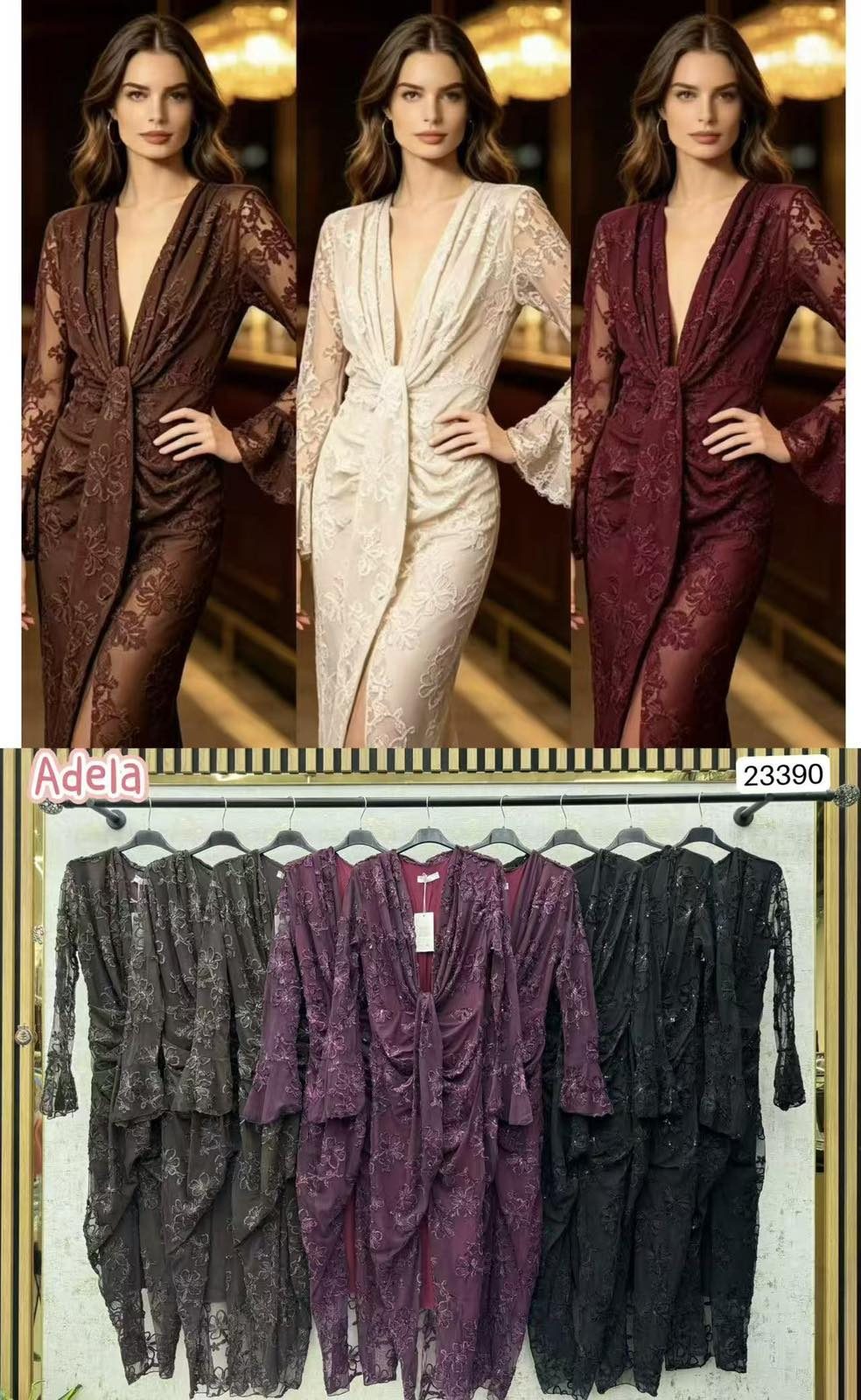Sukienki Damskie wloskie _size uni_ paczka 6szt_ mix kolor 3027580