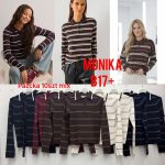 Swetry Damskie wloskie _size uni_ paczka 10szt_ mix kolor 3027607