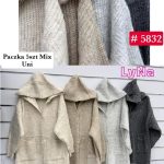 Swetry Damskie wloskie _size uni_ paczka 5szt_ mix kolor 3027654