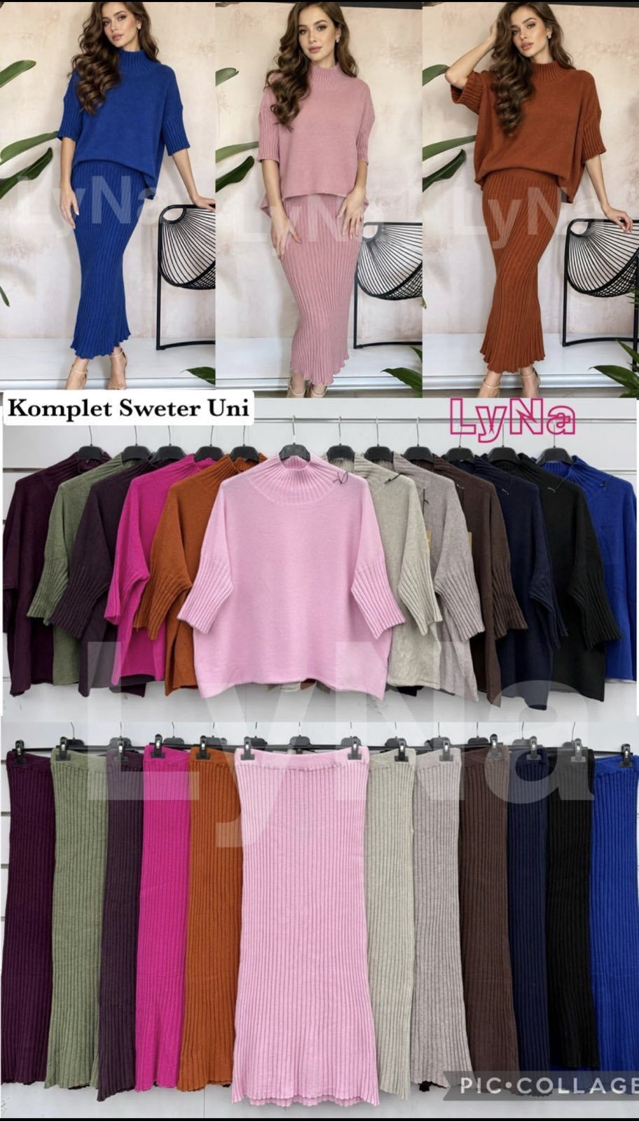 Komplety Damskie wloskie _size uni_ paczka 6szt_ mix kolor 3027674