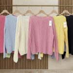 Swetry Damskie wloskie _size uni_ paczka 6szt_ mix kolor 3027680