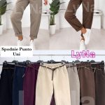 Spodnie Damskie wloskie _size uni_ paczka 6szt_ mix kolor 3027684