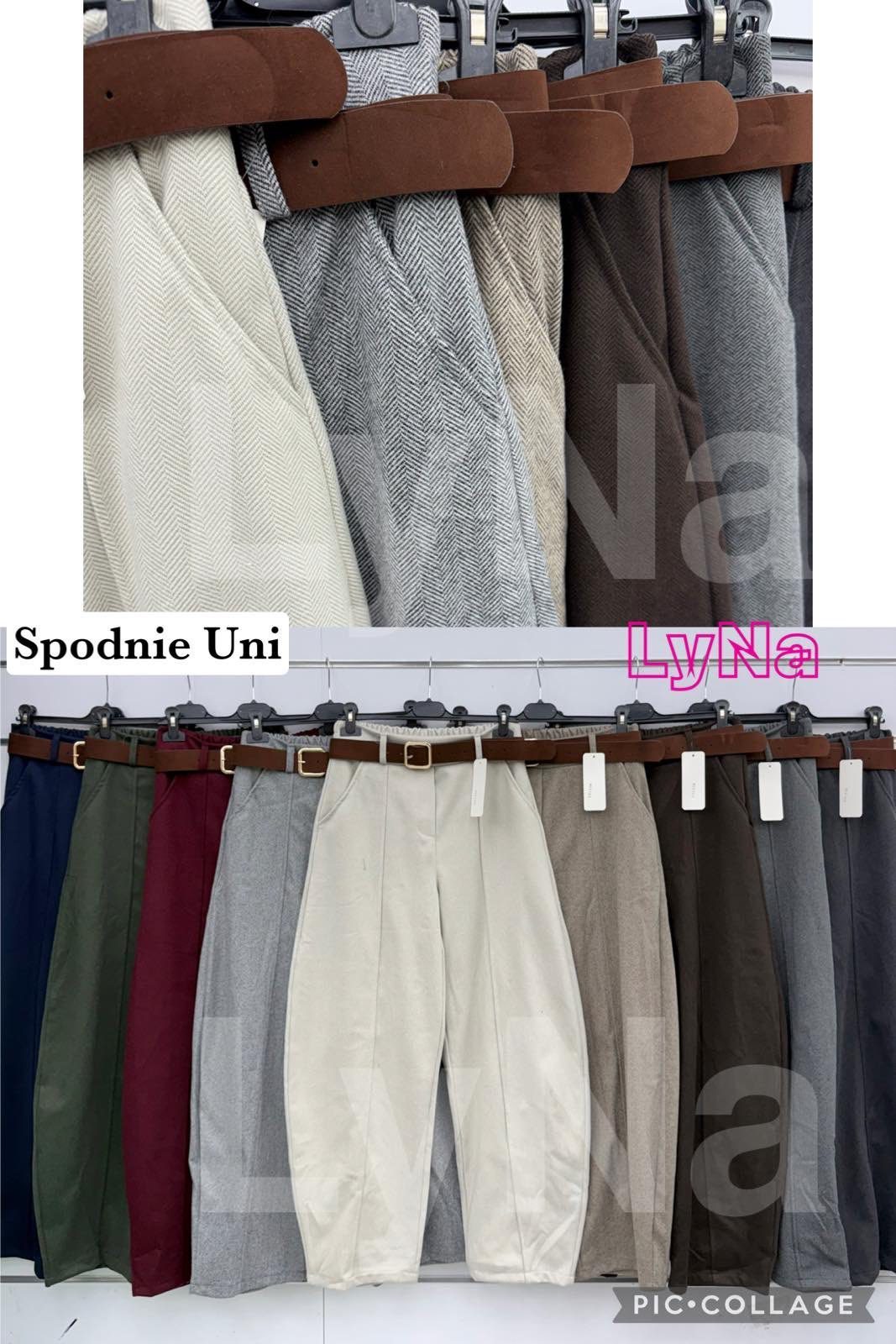 Spodnie Damskie wloskie _size uni_ paczka 6szt_ mix kolor 3027687