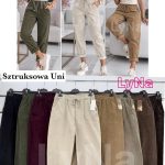Spodnie Damskie wloskie _size uni_ paczka 6szt_ mix kolor 3027698