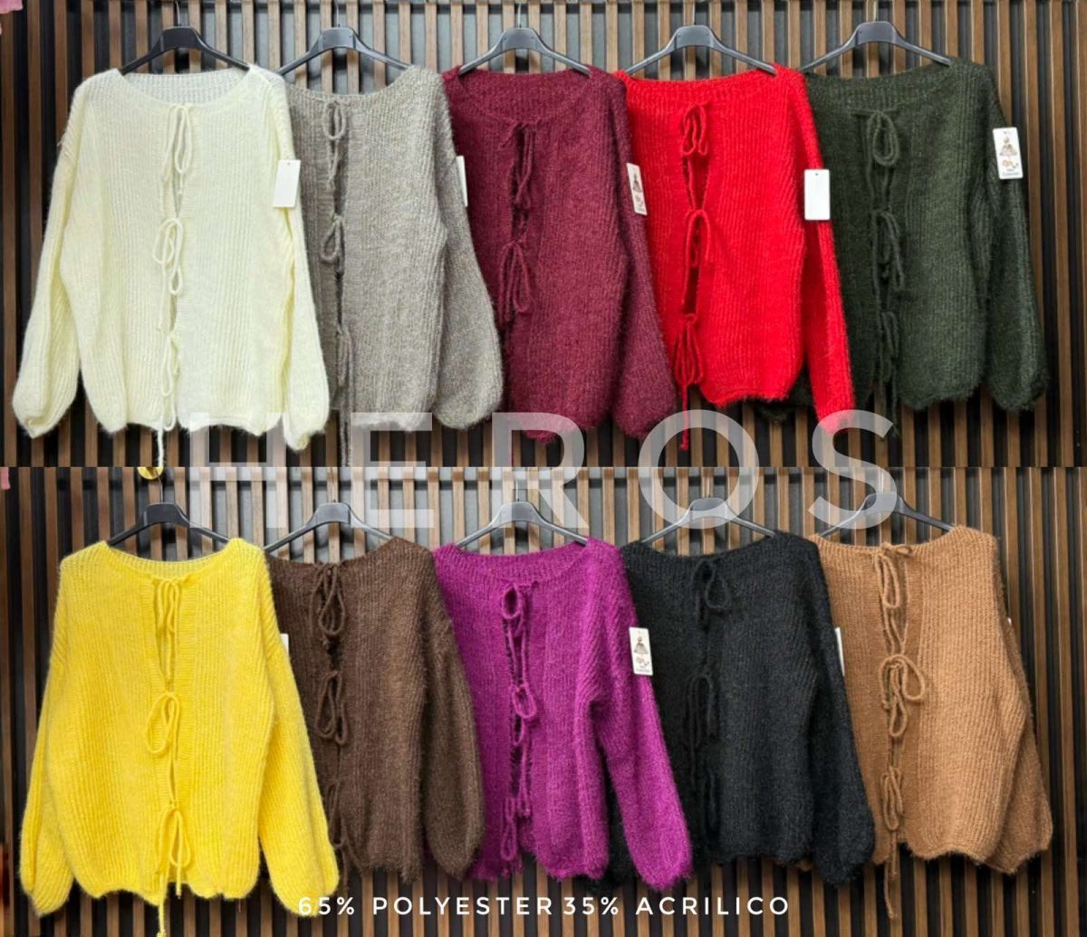Swetry Damskie wloskie _size uni_ paczka 6szt_ mix kolor 3027728