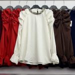 Bluzki Damskie wloskie _size uni_ paczka 6szt_ mix kolor 3027744
