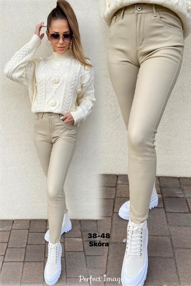 Spodnie skórzane DAMSKA _size 38-48_paczka 10szt_ 6001383
