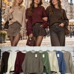 Swetry Damskie wloskie _size uni_ paczka 6szt_ mix kolor 6001405