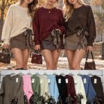 Swetry Damskie wloskie _size uni_ paczka 6szt_ mix kolor 6001407