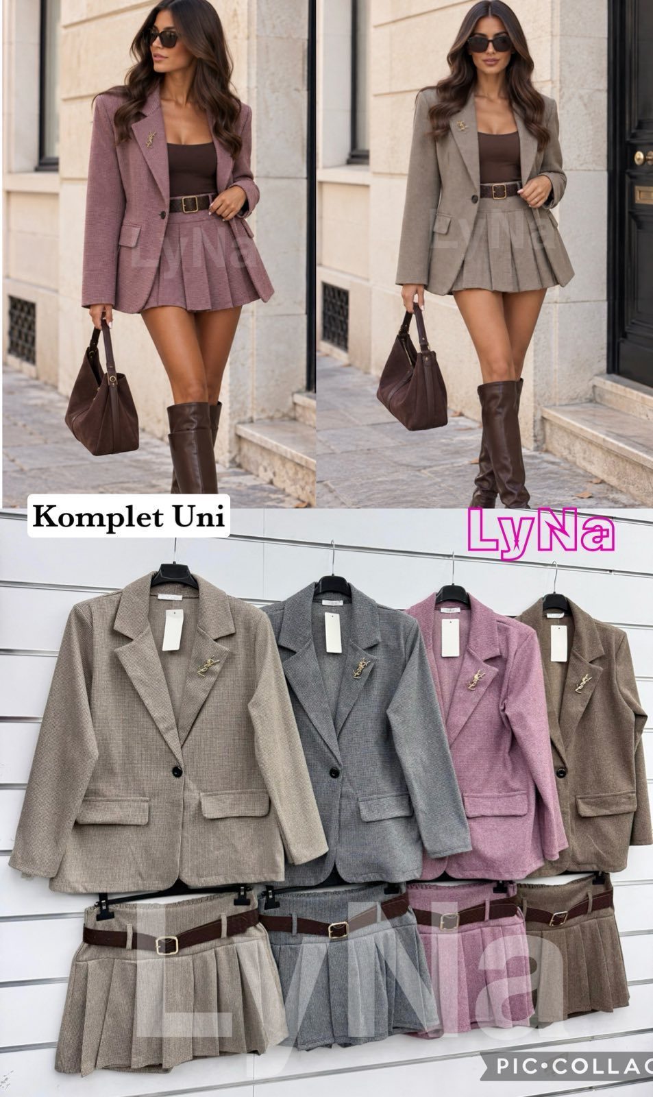 Komplety Damskie wloskie _size uni_ paczka 6szt_ mix kolor 6001422