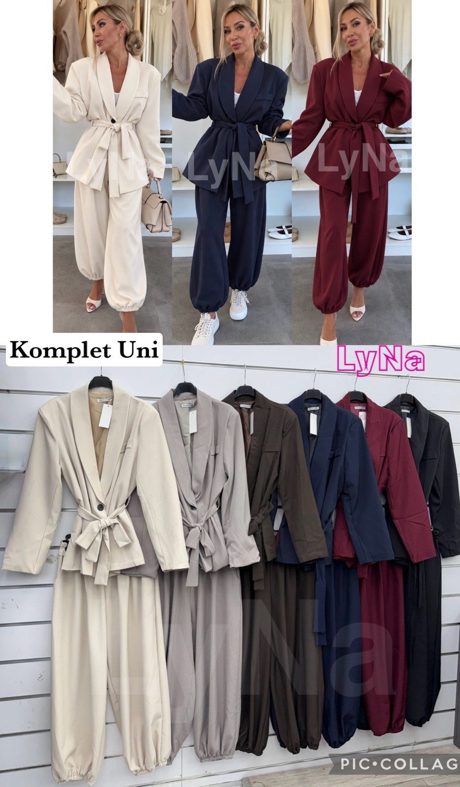 Komplety Damskie wloskie _size uni_ paczka 6szt_ mix kolor 6001424