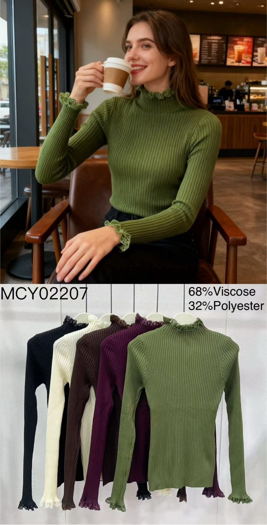 Swetry DAMSKA_size uni_paczka 10 szt_mixkolor 4181020