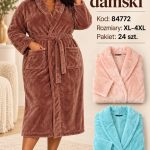 Szlafrok DAMSKATURECKA_size xl-4xl_paczka 12 szt_mixkolor 4181029