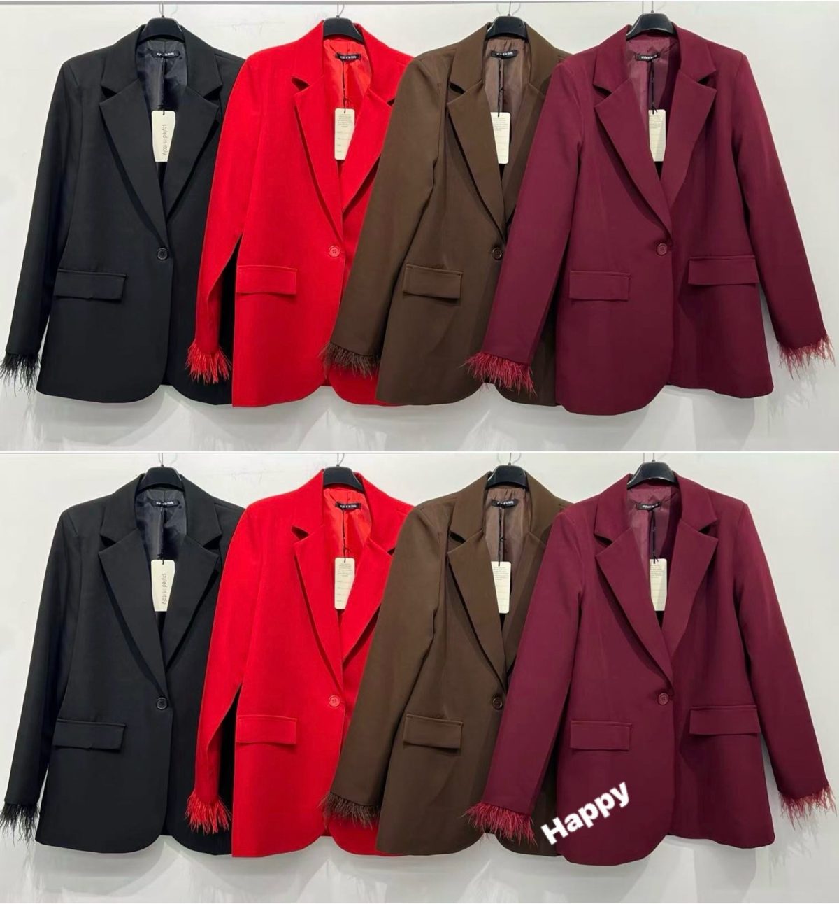 Marynarki Damskie wloskie_ Size uni _paczka 6szt_mix kolor 3696295