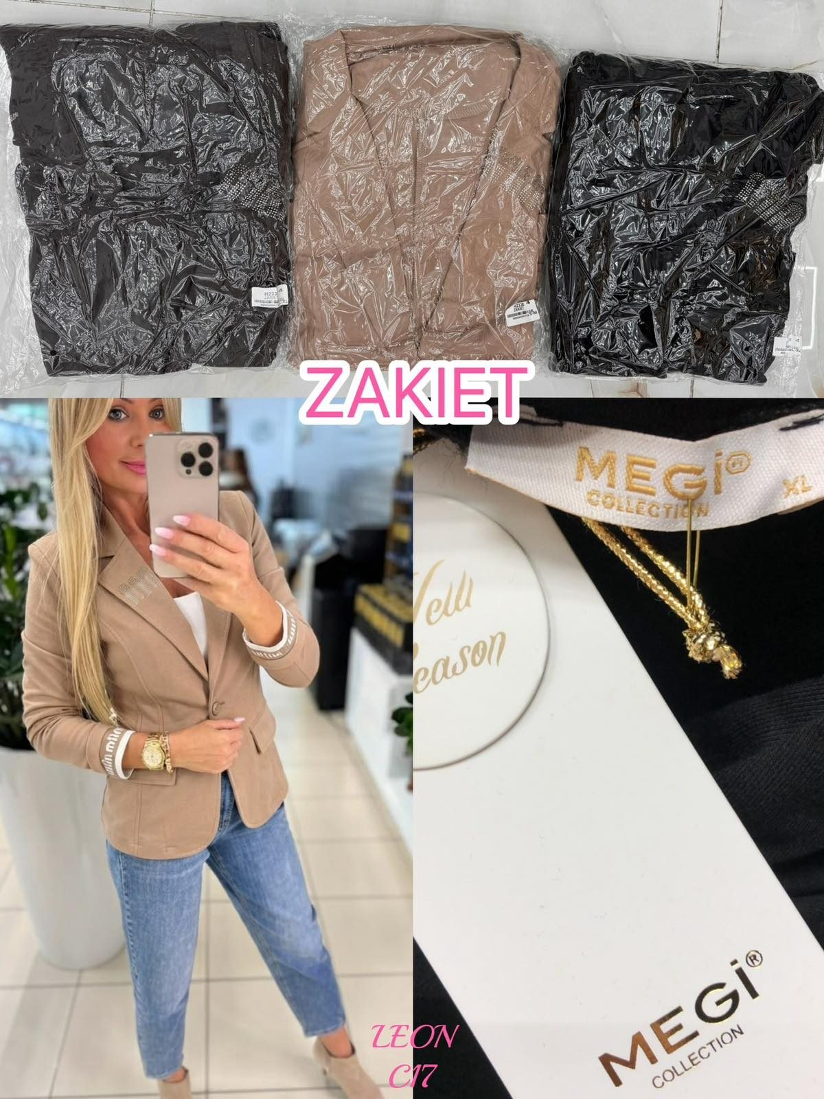 Marynarki Damskie TURECKA_size uni_ paczka 6szt_ mix kolor 2709759