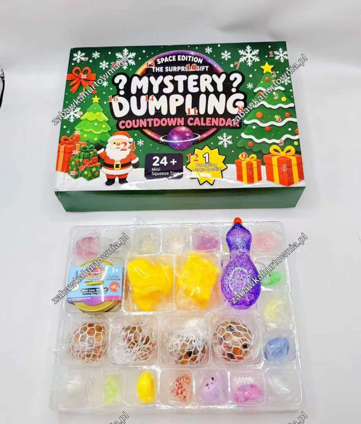 Kalendarz Adwentowy Gniotki Squishy 24 Dniowy Zestaw Prezent Świąteczny 5069981