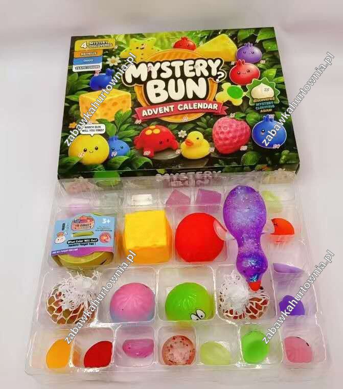 Kalendarz Adwentowy Gniotki Squishy 24 Dniowy Zestaw Prezent Świąteczny 5069982