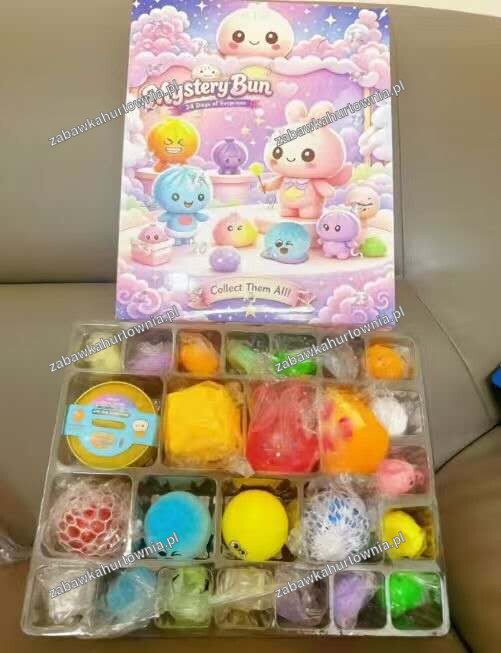 Kalendarz Adwentowy Gniotki Squishy 24 Dniowy Zestaw Prezent Świąteczny 5069983