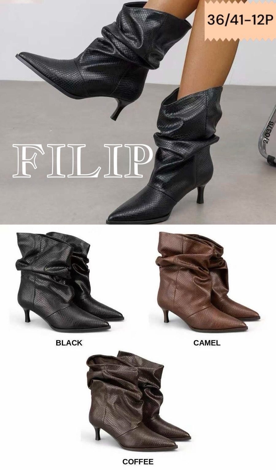 Buty Botki DAMSKIE (36-41_12par) 7113417