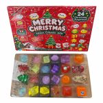 Kalendarz Adwentowy Gniotki Squishy 3D 24 Dniowy Zestaw Prezent Świąteczny 8097094